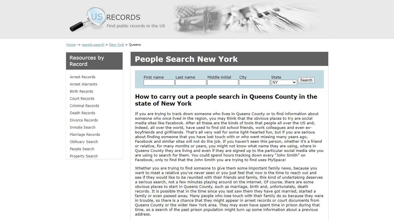 People Search Queens New York | US Records