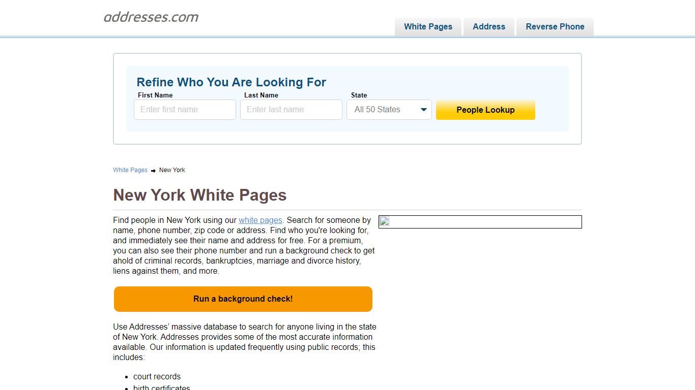 White Pages - Phone Book & Directory - Addresses